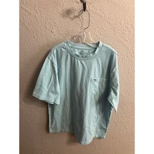 Vineyard Vines Shirt Boys Large Blue Striped Youth Kids
